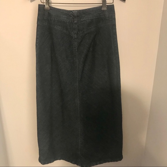 JACOB - Maxi Dark Wash Denim Skirt - Picture 2 of 3